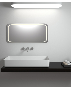 Aufsatzwaschbecken rechteckig Solid Surface Weiß Matt - Mbandaka