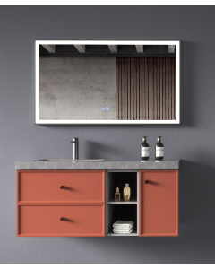 Badmöbel-Set Orange Delhi – 120 cm