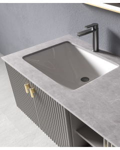 Badmöbel Grau Bombay - 120 cm