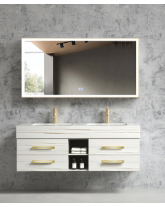 Badezimmermöbel Weiß Jaipur – 150 cm