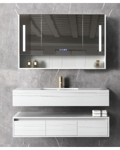 Badezimmermöbel Madras Weiß – 150 cm