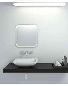 Aufsatzwaschbecken aus Solid Surface, mattweiß - Isiro