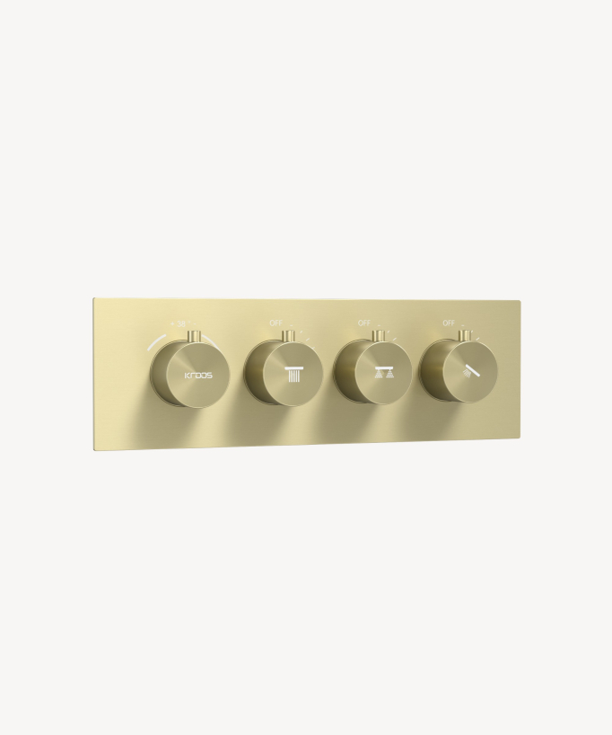 Unterputz-Duschsystem Thermostat Decke mit LED