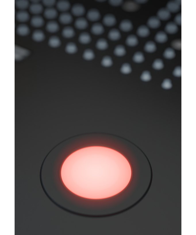 Thermostatische LED-Duschsystem-Kombination, Schwarz – 600x800 mm
