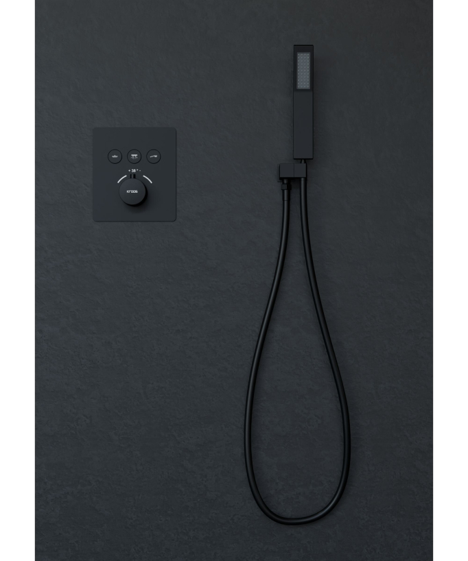 Sirius Unterputz-Duschsystem Thermostat 3 Funktionen Schwarz