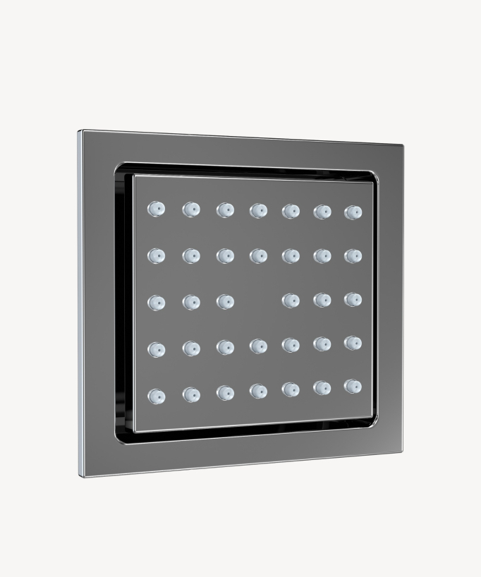 Moderne Thermostat-Duschsystem Chrom – LED Regendusche 900x300 mm, 3 Körperdüsen