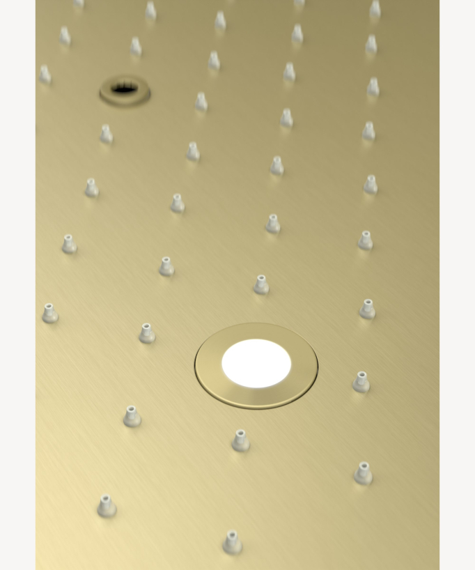 Unterputz-Duschsystem Thermostat Decke mit LED