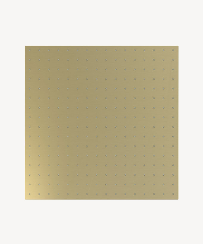 Thermostatischer Decken-Einbauduschhimmel 500 mm, 3 Körperdüsen Gebürstetes Gold - Sirius
