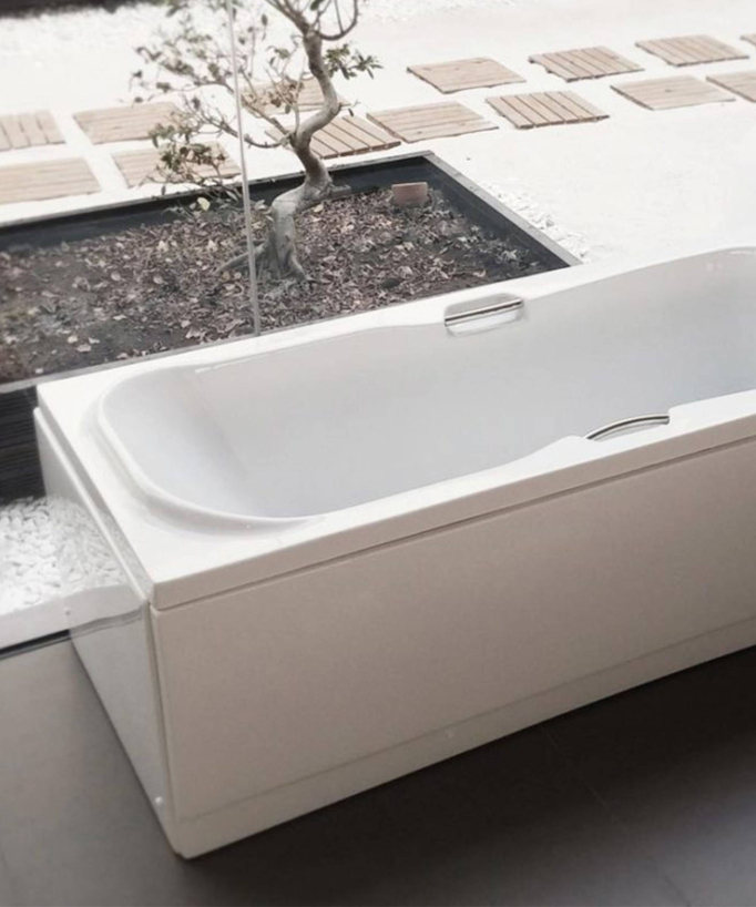 Einbau-Badewanne aus Acryl Weiß glänzend - Project