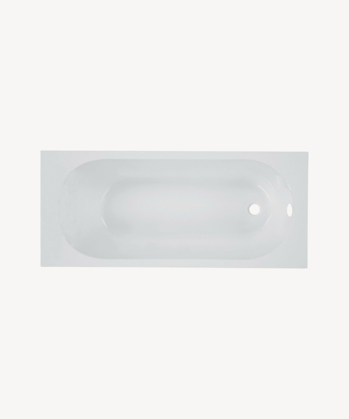Acryl-Badewanne mit Schürze SH Weiß glänzend - Serena