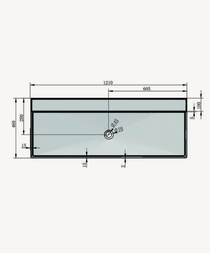 Rechteckiges Aufsatzwaschbecken Solid Surface Weiß Matt – Matadi