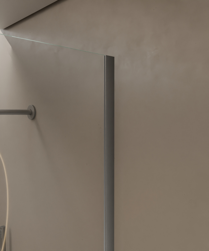 Lixa - Duschabtrennung Festfeld Gunmetal