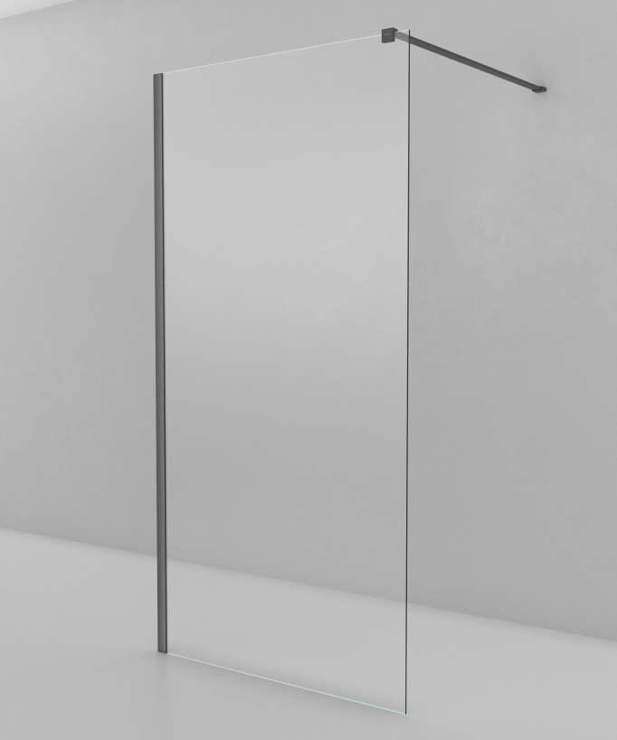 Lixa - Duschabtrennung Festfeld Gunmetal