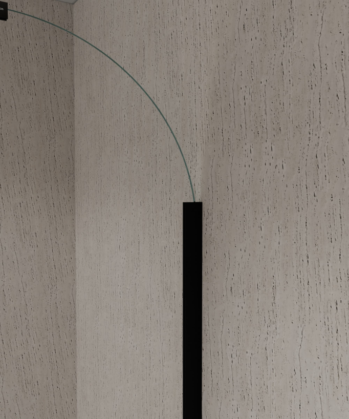 Duschabtrennung Badewanne Schwarz ESG 70 cm – Leira