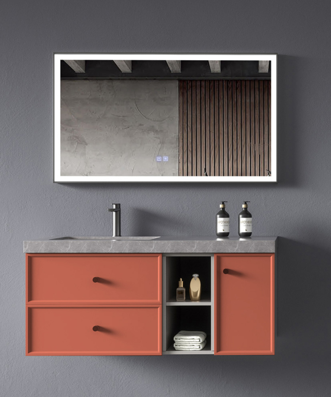 Badmöbel-Set Orange Delhi – 120 cm