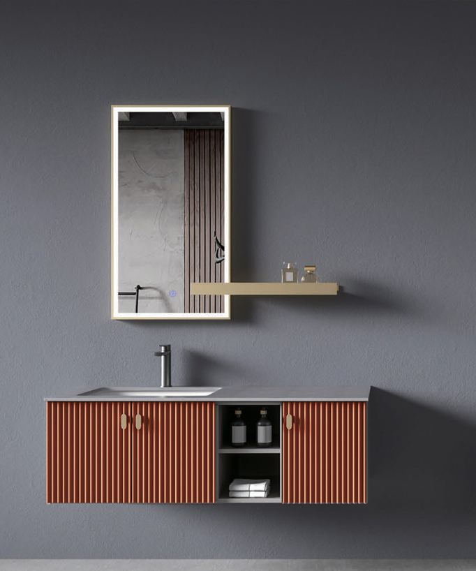 Badmöbel-Set Orange Bombay – 120 cm