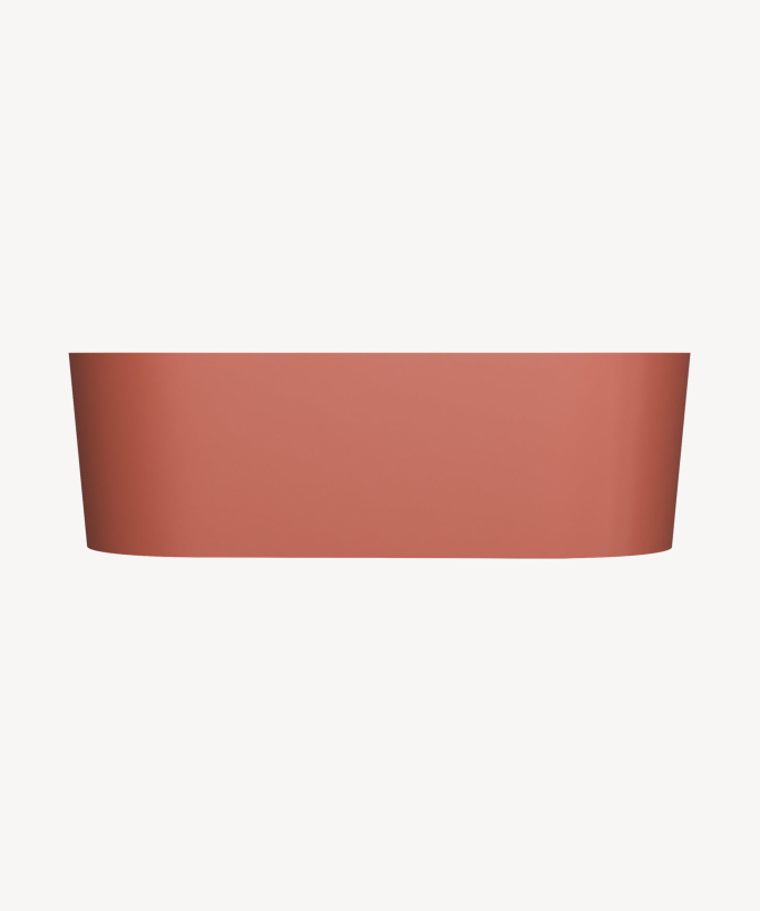 Ovo - Freistehende Badewanne oval Terracotta