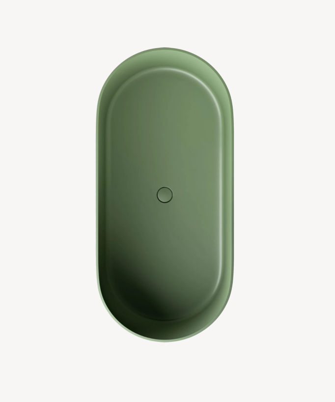 Ovo Freistehende Ovalbadewanne Olive