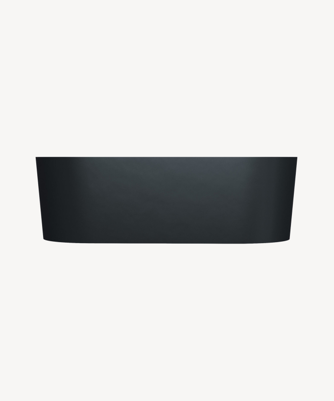 Ovo – Freistehende Badewanne oval Schwarz