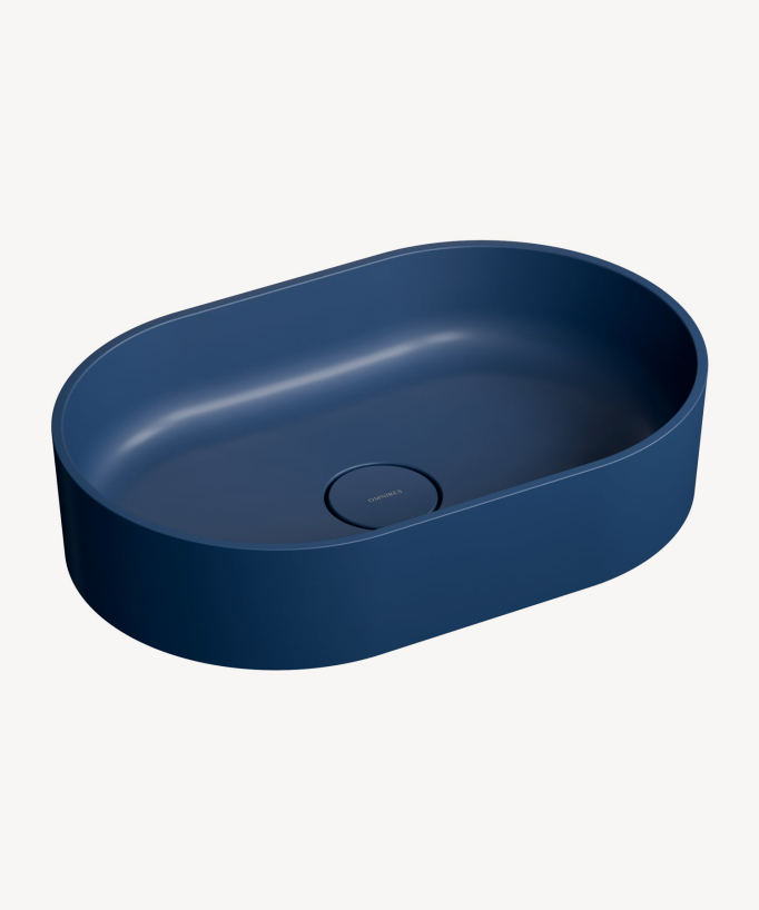 Ovo – Aufsatzwaschbecken Blau