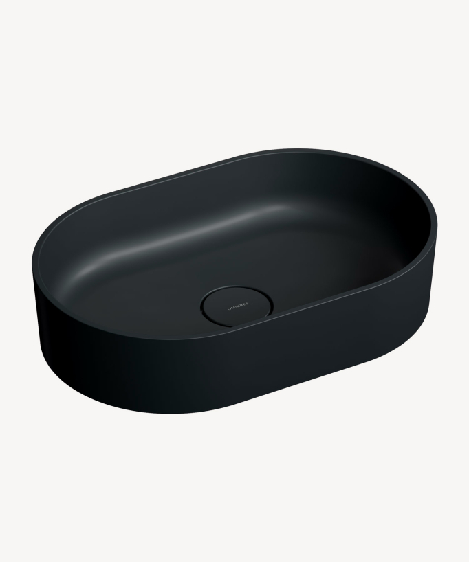 OMNIRES OVO M+ Aufsatzwaschbecken Schwarz
