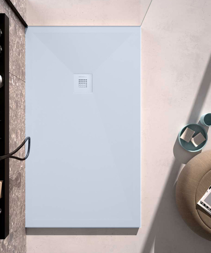 Duschwanne Stone Plus - Glatt Grau