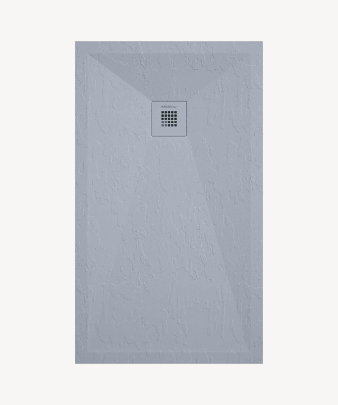 Duschwanne Stone Plus - Schiefer-Optik Grau