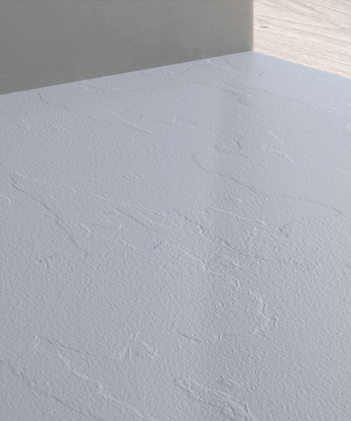 Duschwanne Stone Plus - Schiefer-Optik Grau