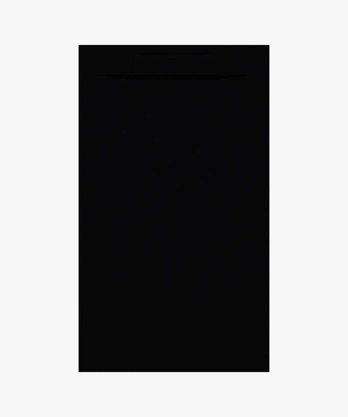 Receveur de douche noir de la collection Zeus extra plat et rectangulaire