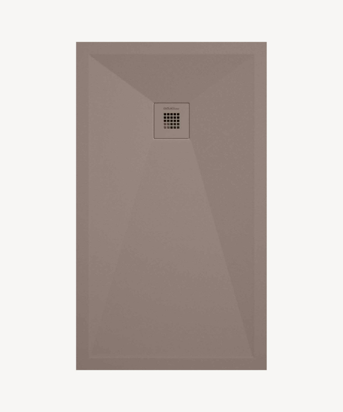 Duschwanne Sand, glatte Oberfläche Stone Plus, farblich passender Ablaufrost