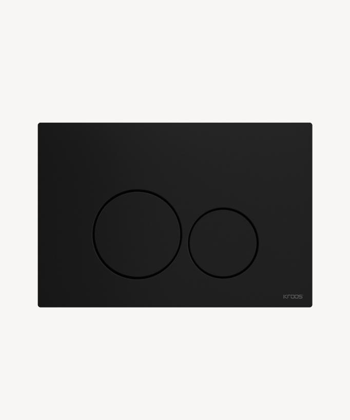 Plaque de déclenchement en acier pour bâti-support Sigma - Geberit -Noir