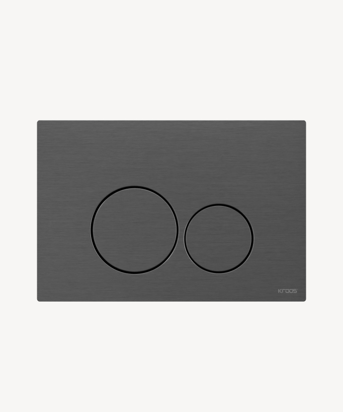 Plaque de déclenchement en acier pour bâti-support Sigma - Geberit- Gun métal, double touche