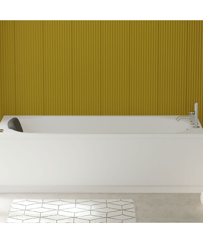 Acryl-Badewanne mit Schürze SH Weiß glänzend - Serena