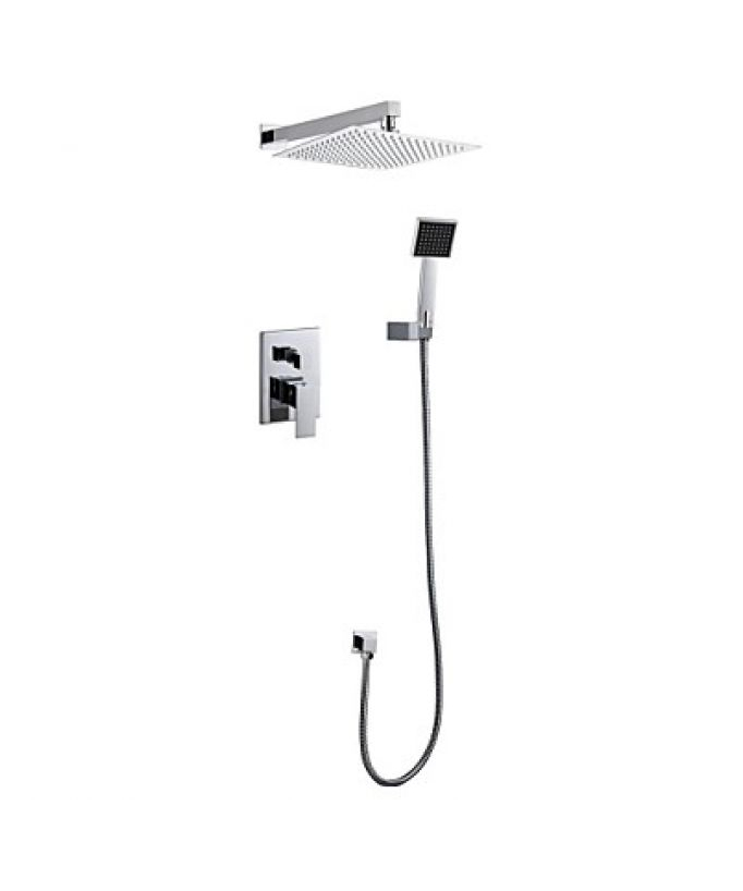 Robinet de douche mural avec tête de douche