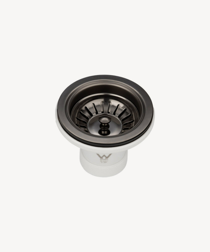 Edelstahl-Küchenspüle 380 mm - Gunmetal gebürstet - Balsa
