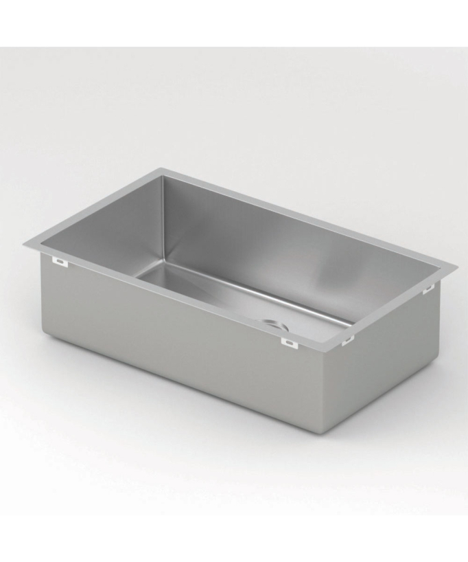 Einbeckenspüle 750 mm – Edelstahl – Hiba