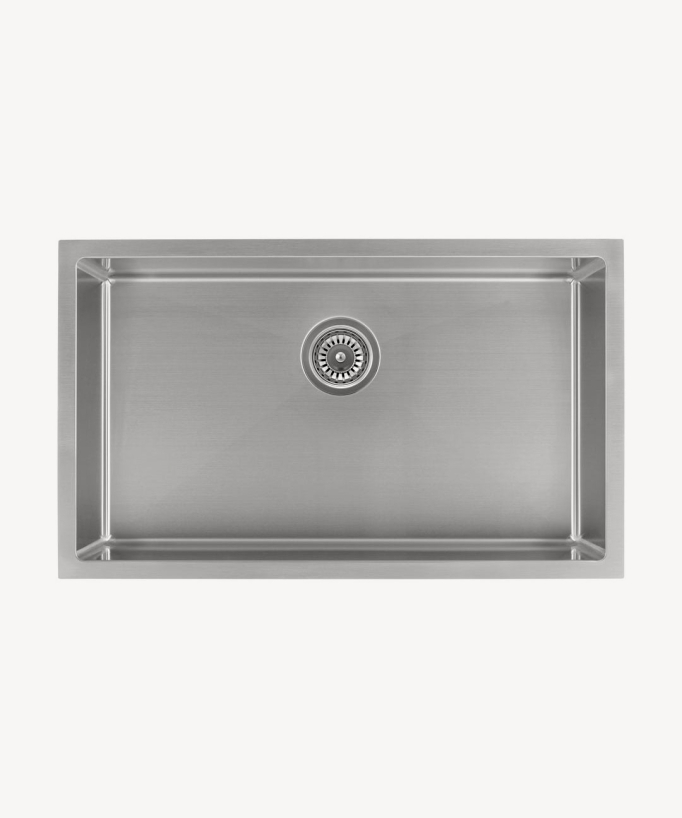Einbeckenspüle 750 mm – Edelstahl – Hiba