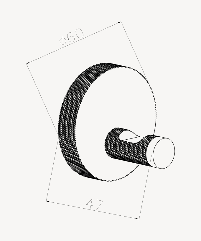Wandhaken einzeln Gunmetal – Leros