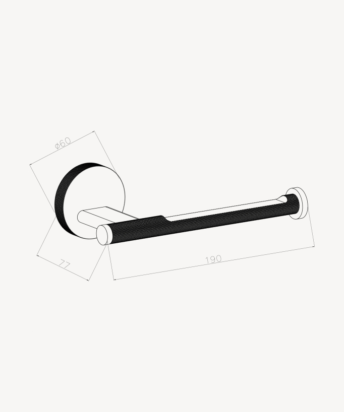 WC-Papierhalter Wandmontage - Leros