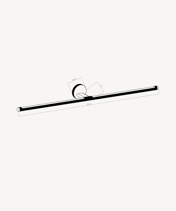 Handtuchhalter Wandmontage Chrom – Leros