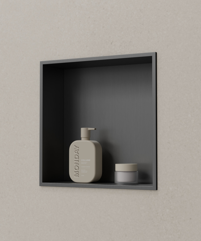 Wandnische Bad – Gun Metal