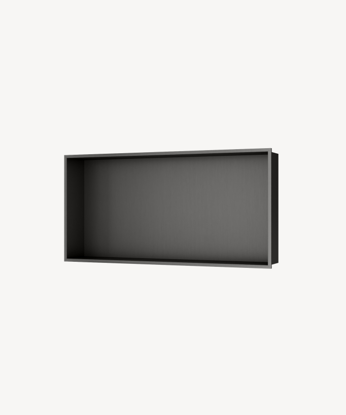 Wandnische aus Edelstahl - Gunmetal