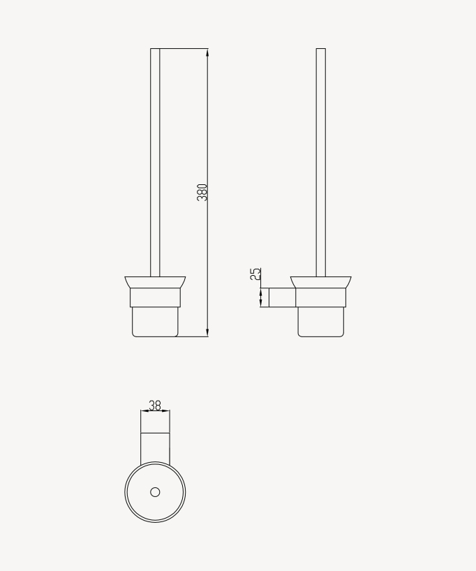 Wand-WC-Bürstengarnitur - Fiumina