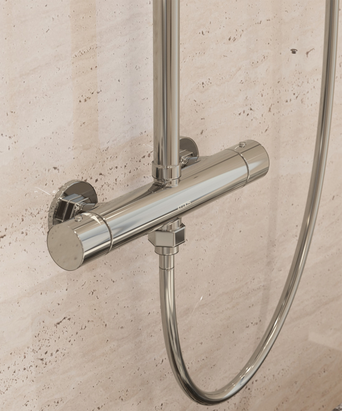 Thermostatische Duschsäule zur Wandmontage – Fiumina