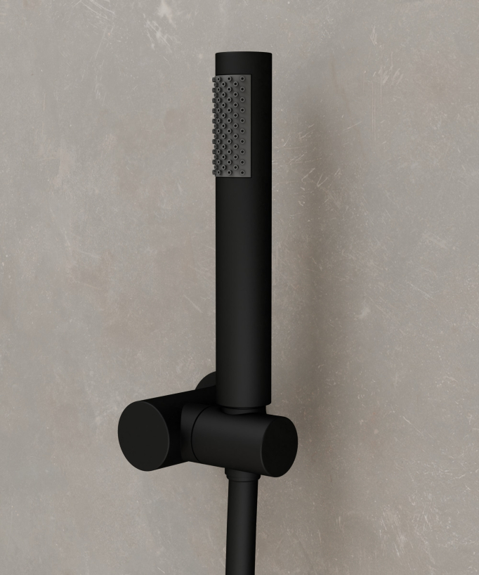 Wand-Duschsäule mit Mischer Schwarz - Leros