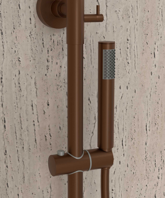 Thermostatische Wannen-Duschsäule mit Verbrühschutz - Corbeau