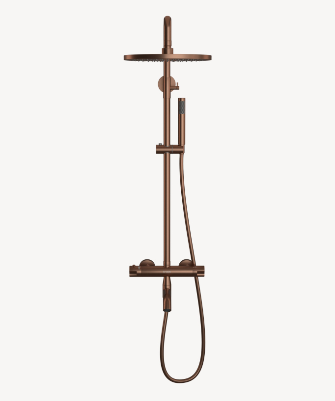 Thermostatische Wannen-Duschsäule mit Verbrühschutz - Corbeau