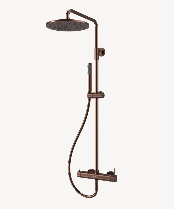 Duschsäule mit Wandarmatur, mechanisch – Corbeau