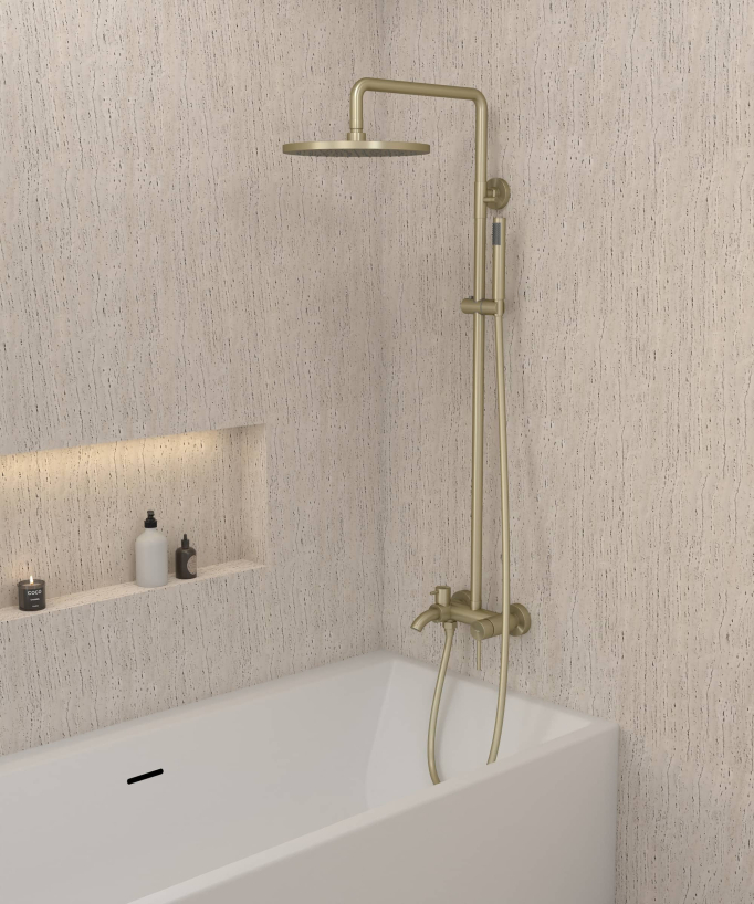 Duschsäule für Badewanne mit Umsteller - Corbeau