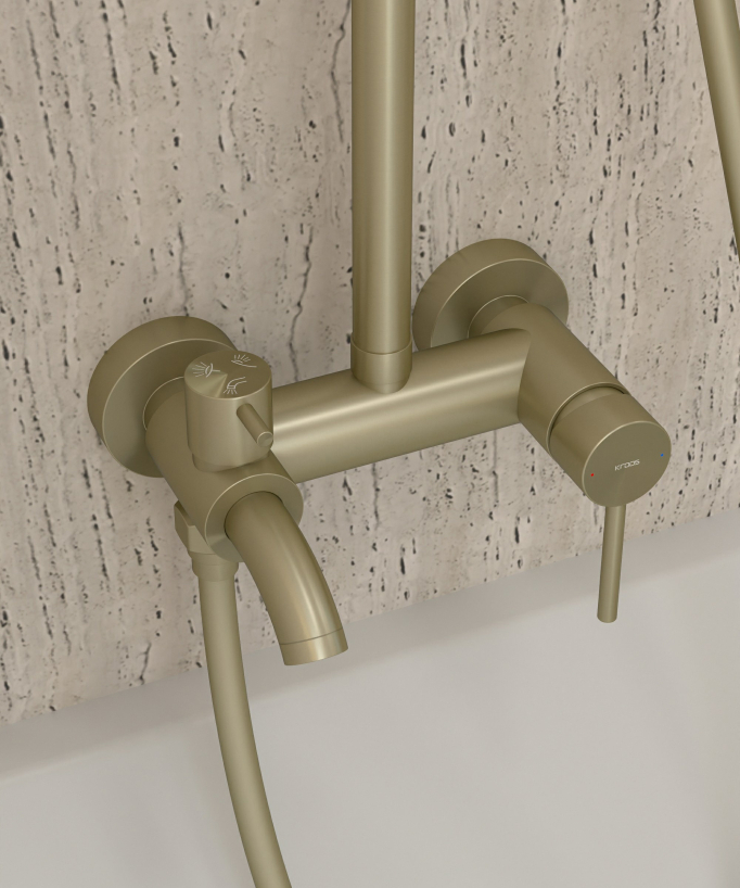 Duschsäule für Badewanne mit Umsteller - Corbeau